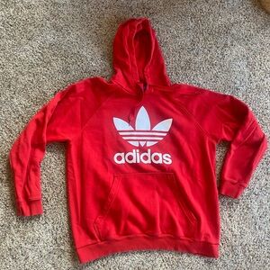 Adidas Men's Red Hoodie